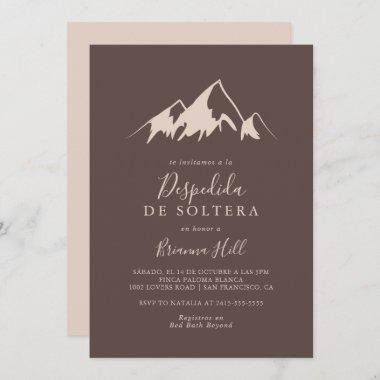 Clear Mountain Country Spanish Bridal Shower Invitations