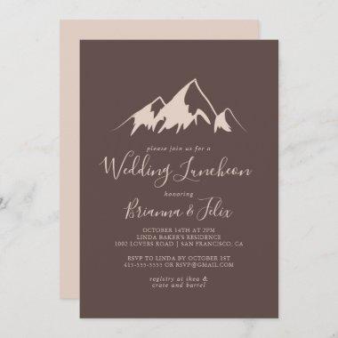 Clear Mountain Wedding Luncheon Bridal Shower Invitations