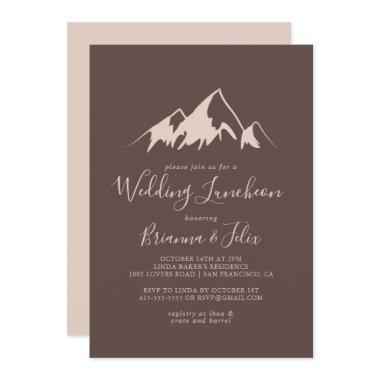 Clear Mountain Wedding Luncheon Bridal Shower Invitations