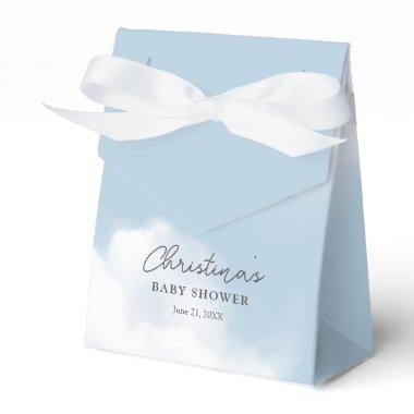 Cloud 9 Blue Baby Shower Favor Boxes