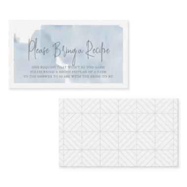 Cloud 9 Blue Sky Bridal Shower Recipe Request Enclosure Invitations