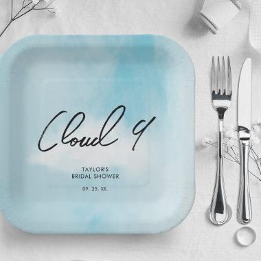 Cloud 9  Theme Minimalist Decoration Paper Plates