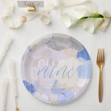 Cloud 9 Gouache Paint Brush Stroke  Paper Plates