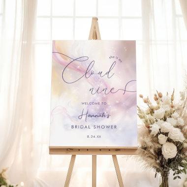 Cloud 9 Watercolor  Welcome Foam Board