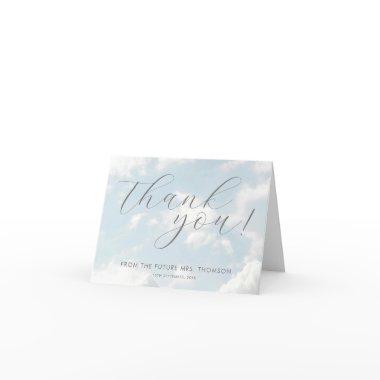 Cloud Nine Blue Cloudy Sky Modern  Thank You
