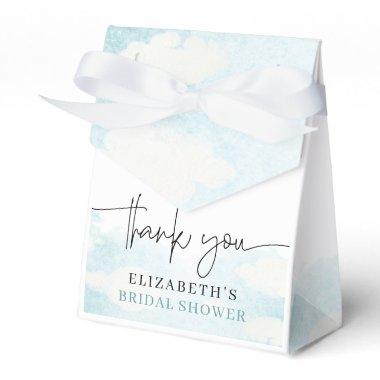 Cloud Nine Blue White  thank you Favor Boxes