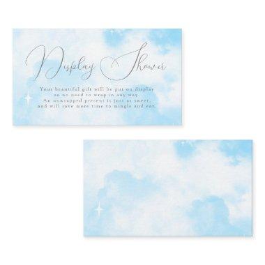 Cloud Nine Pastel Blue Display Bridal Shower Enclosure Invitations