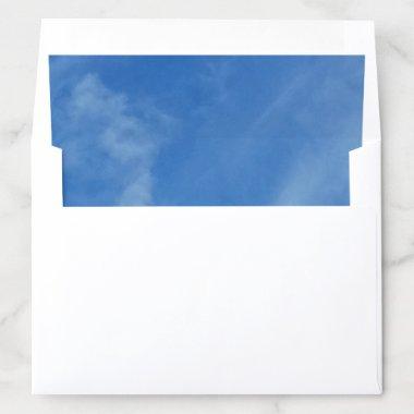 Clouds Blue Sky Elegant Modern Nature Template Envelope Liner