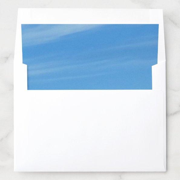 Clouds Blue Sky Elegant Nature Modern Template Envelope Liner