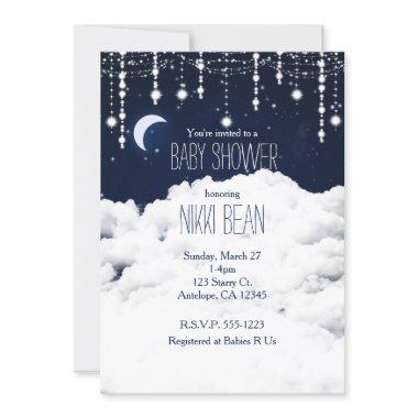 Clouds Starry Night Sky Celestial Invitations