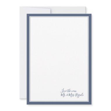 Coastal Colors Wedding Thank You