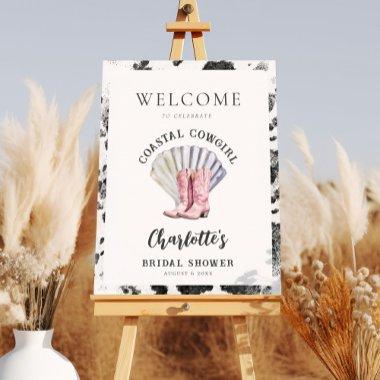 Coastal Cowgirl Elegant  Welcome Sign