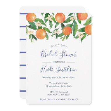 Cobalt Blue And Orange Citrus