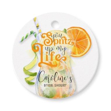Cocktail Aperol Spritz Italian Style Bridal Shower Favor Tags