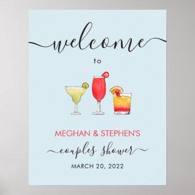 Cocktail mixed drinks Bridal shower Poster
