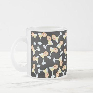 Cocktail Party Celebration Time Frosted Glass Coffee Mug