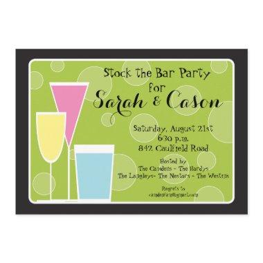 Cocktail Party Trio- Stock the Bar Invitations