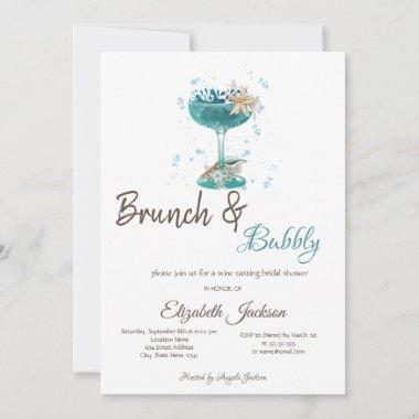 Cocktail Sea star Brunch & Bubbly Invitations
