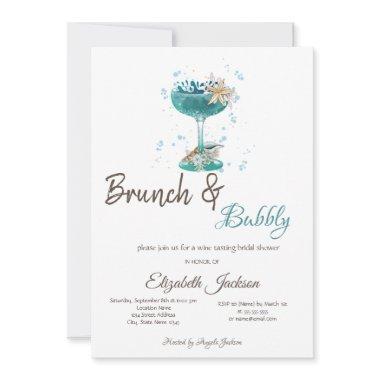 Cocktail Sea star Brunch & Bubbly Invitations