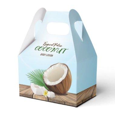 Coconut Tropical Product Favor Boxes