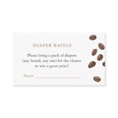 Coffee Beans Baby Shower Diaper Raffle Enclosure