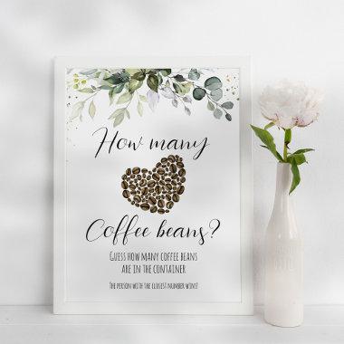 Coffee Bridal Shower Game Poster