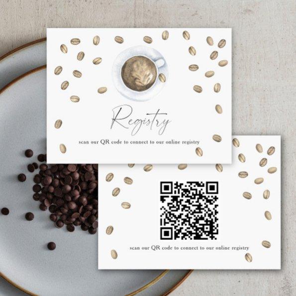 Coffee  QR code for registry Enclosure