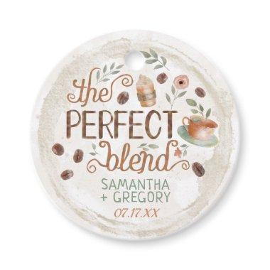 Coffee Bridal Wedding Shower | The Perfect Blend Favor Tags