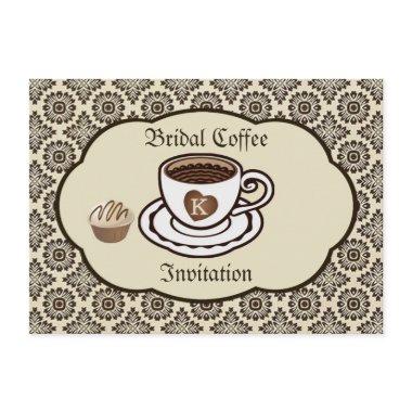 Coffee & Cake, damask