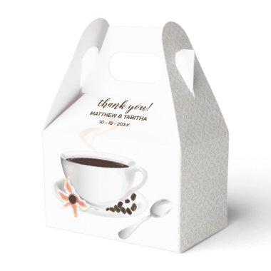 Coffee Cup Coffee Beans | Wedding Thank You Favor Boxes