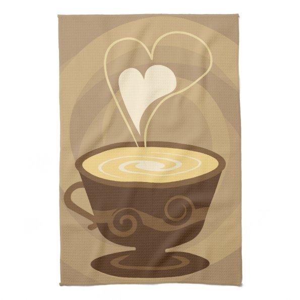 Coffee Cup Kitchen Towel