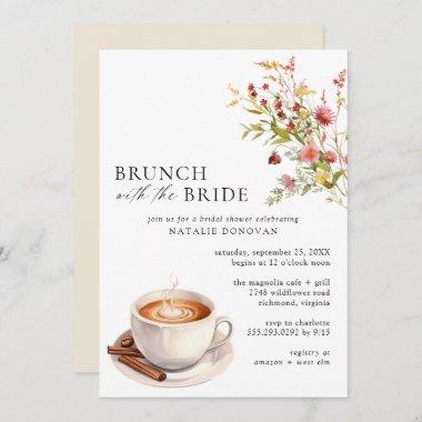 Coffee Garden | Cute Spring Bridal Shower Brunch Invitations