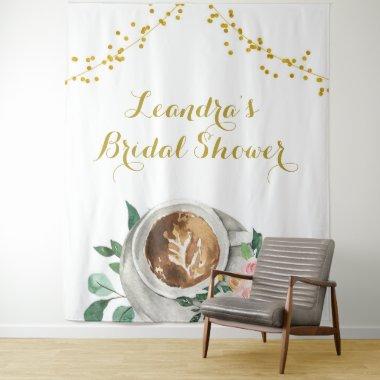Coffee Love is Brewing Bridal Shower Sign Tapestry