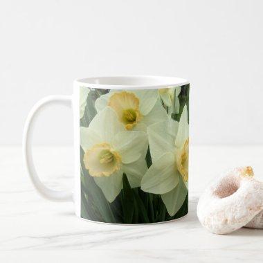 Coffee Mug - Gold Hearted Daffodils - Mirrored