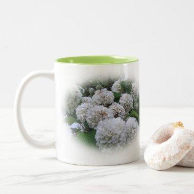 Coffee Mug - Haloed White Hydrangeas
