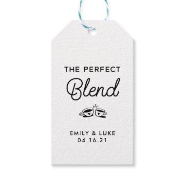 Coffee or Tea Wedding Favor Tag, The Perfect Blend Gift Tags