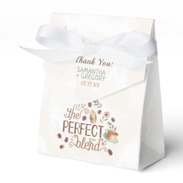 Coffee The Perfect Blend Bridal Wedding Shower Favor Box