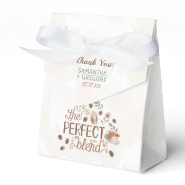 Coffee The Perfect Blend Bridal Wedding Shower Favor Boxes