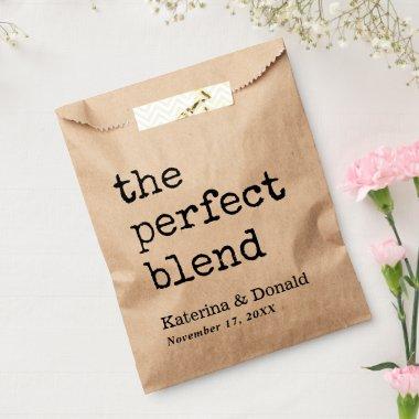 Coffee The Perfect Blend Wedding Favor Bag