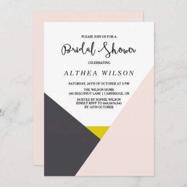 Color Block | Modern Bridal Shower Invitations