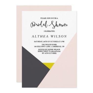 Color Block | Modern Bridal Shower Invitations