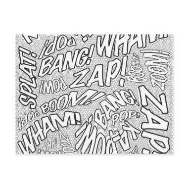 Color Me Fun Retro Comic Book Pop Art Post