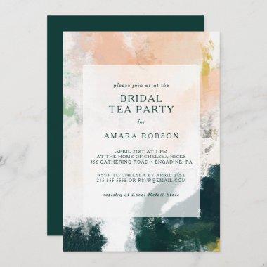 Colorful Abstract Bridal Tea Party Invitations