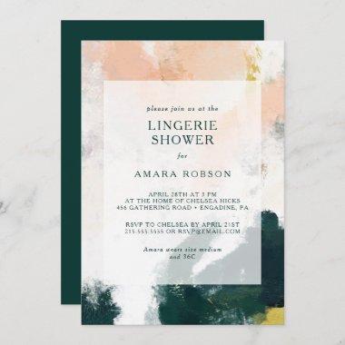 Colorful Abstract Lingerie Shower Invitations