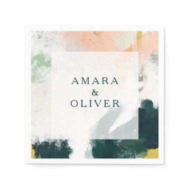 Colorful Abstract Wedding Napkins