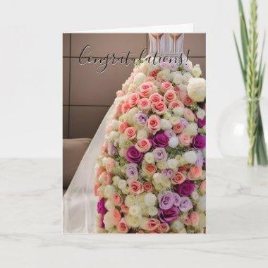 Colorful Congratulations Floral Bridal Shower Invitations
