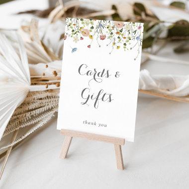 Colorful Dainty Wild Flowers Invitations and Gifts Sign