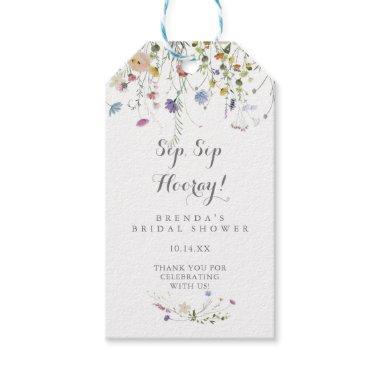 Colorful Dainty Wild Sip Sip Hooray  Gift Tags