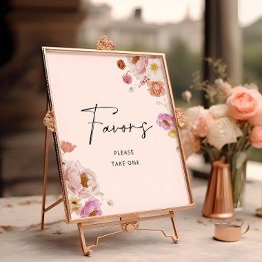 Colorful Floral Favors  Poster