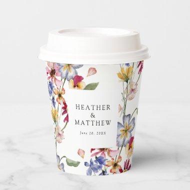 Colorful Floral Paper Cups